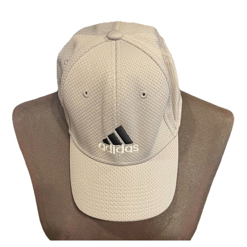 Adidas Men's A-Flex Cap L/XL 90288 Gray Climalite Polyester Blend Lightweight